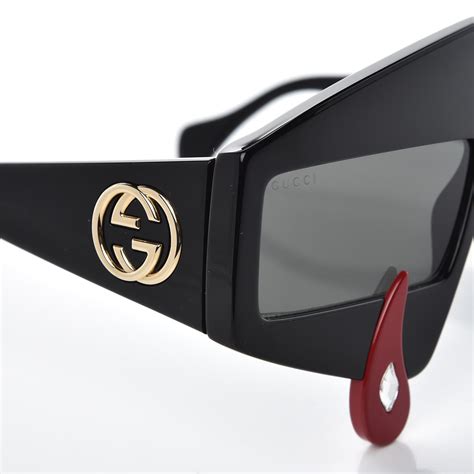 gucci red teardrop glasses|Gucci Sunglasses .